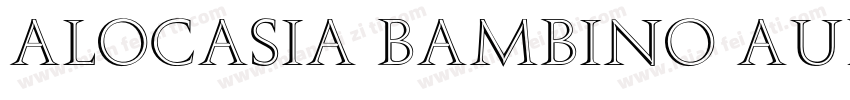 Alocasia bambino aurea var.字体转换